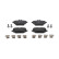 Brake pad set, disc brake FDB5453 Ferodo