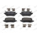 Brake pad set, disc brake FDB5459 Ferodo