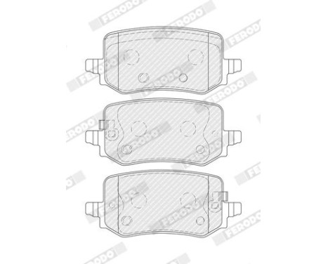 Brake pad set, disc brake FDB5459 Ferodo, Image 2