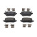 Brake pad set, disc brake FDB5459 Ferodo