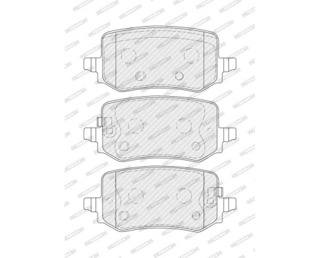 Brake pad set, disc brake FDB5459 Ferodo, Image 3