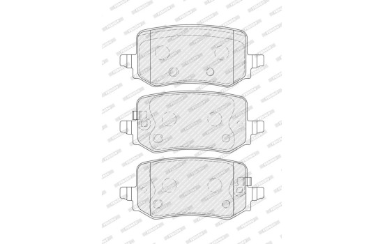 Brake pad set, disc brake FDB5459 Ferodo, Image 3
