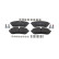 Brake pad set, disc brake FDB5461 Ferodo