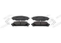 Brake pad set, disc brake FDB5464 Ferodo