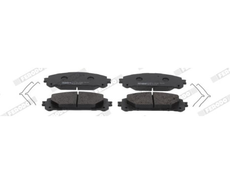 Brake pad set, disc brake FDB5464 Ferodo