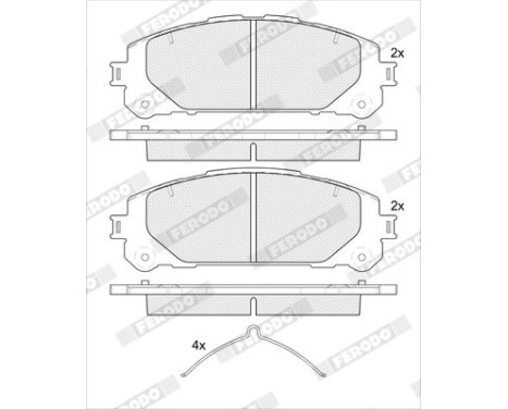 Brake pad set, disc brake FDB5464 Ferodo, Image 2