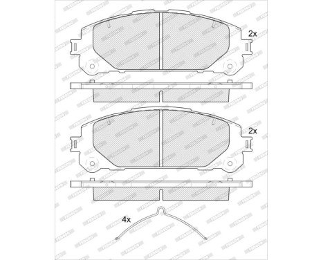 Brake pad set, disc brake FDB5464 Ferodo, Image 2