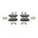 Brake pad set, disc brake FDB5468 Ferodo
