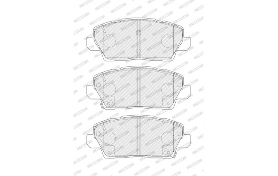 Brake pad set, disc brake FDB5468 Ferodo, Image 3