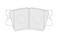 Brake pad set, disc brake FDB5469 Ferodo