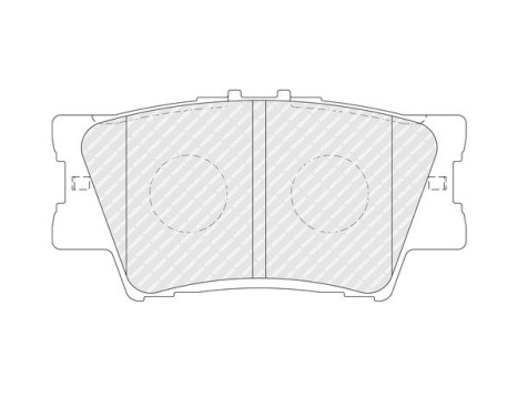 Brake pad set, disc brake FDB5469 Ferodo