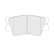 Brake pad set, disc brake FDB5469 Ferodo