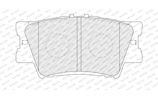 Brake pad set, disc brake FDB5469 Ferodo, Image 3