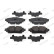 Brake pad set, disc brake FDB5470 Ferodo