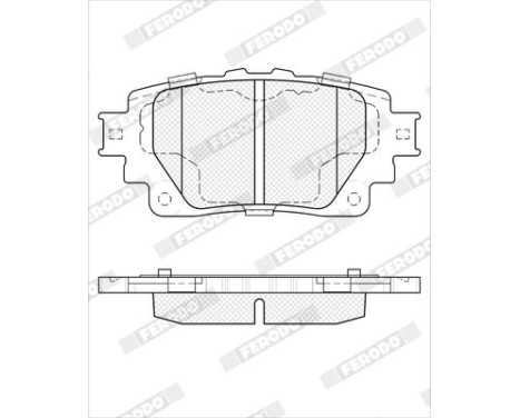 Brake pad set, disc brake FDB5470 Ferodo, Image 2