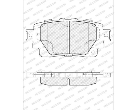 Brake pad set, disc brake FDB5470 Ferodo, Image 2