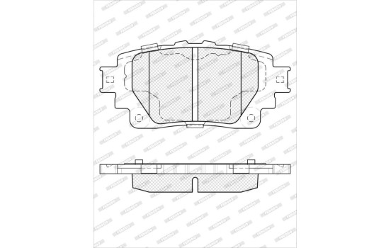 Brake pad set, disc brake FDB5470 Ferodo, Image 2