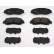 Brake pad set, disc brake FDB5481 Ferodo