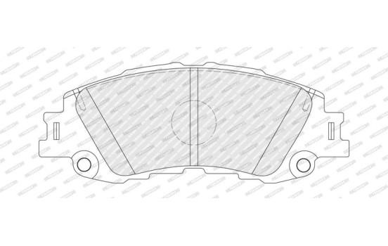 Brake pad set, disc brake FDB5481 Ferodo, Image 2