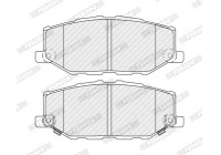 Brake pad set, disc brake FDB5482 Ferodo