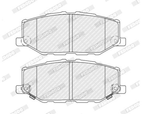 Brake pad set, disc brake FDB5482 Ferodo