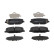 Brake pad set, disc brake FDB5482 Ferodo
