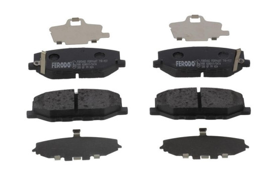 Brake pad set, disc brake FDB5482 Ferodo