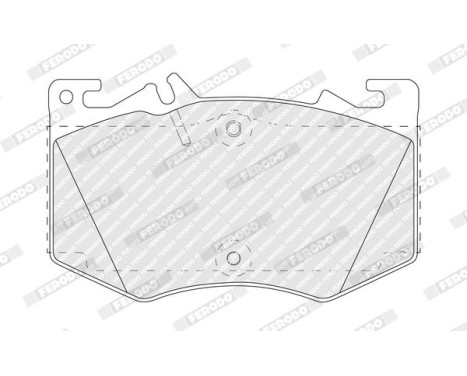 Brake pad set, disc brake FDB5483 Ferodo
