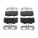 Brake pad set, disc brake FDB5483 Ferodo