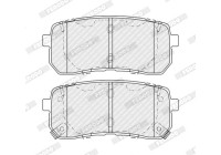 Brake pad set, disc brake FDB5484 Ferodo
