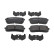 Brake pad set, disc brake FDB5484 Ferodo