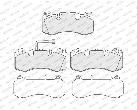 Brake pad set, disc brake FDB5485 Ferodo, Image 2