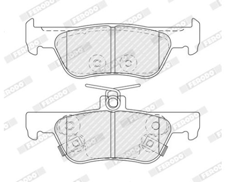 Brake pad set, disc brake FDB5487 Ferodo, Image 2