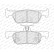 Brake pad set, disc brake FDB5487 Ferodo, Thumbnail 3