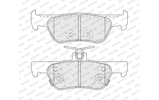 Brake pad set, disc brake FDB5487 Ferodo, Image 3