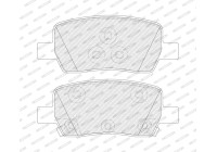Brake pad set, disc brake FDB5488 Ferodo