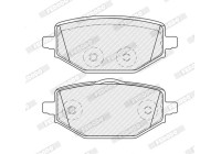 Brake pad set, disc brake FDB5490 Ferodo
