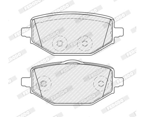 Brake pad set, disc brake FDB5490 Ferodo