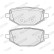Brake pad set, disc brake FDB5490 Ferodo