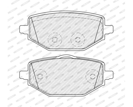 Brake pad set, disc brake FDB5490 Ferodo, Image 3