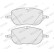Brake pad set, disc brake FDB5493 Ferodo