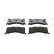 Brake pad set, disc brake FDB5495 Ferodo