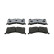 Brake pad set, disc brake FDB5495 Ferodo