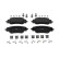 Brake pad set, disc brake FDB5507 Ferodo