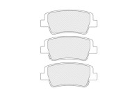 Brake pad set, disc brake FDB5509 Ferodo