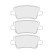 Brake pad set, disc brake FDB5509 Ferodo
