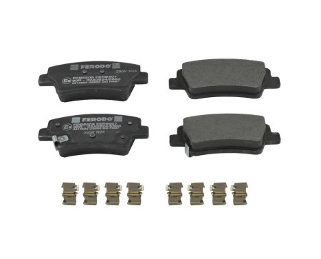 Brake pad set, disc brake FDB5509 Ferodo