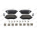 Brake pad set, disc brake FDB5519 Ferodo
