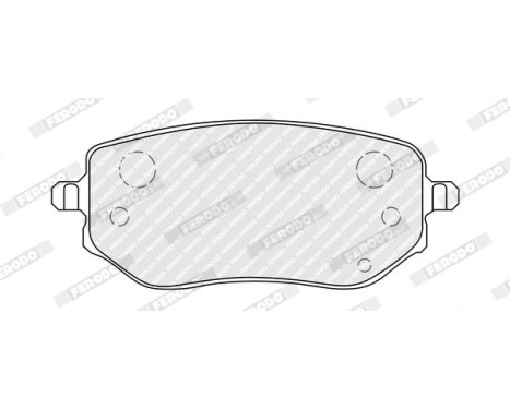 Brake pad set, disc brake FDB5519 Ferodo, Image 2