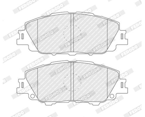 Brake pad set, disc brake FDB5520 Ferodo, Image 4